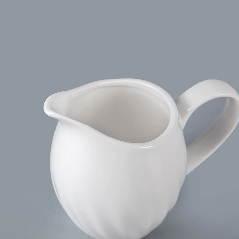 wholesale dinnerware sets suppliers durable modern ceramic porcelain dinner tableware accessories restaurant use white milk jar