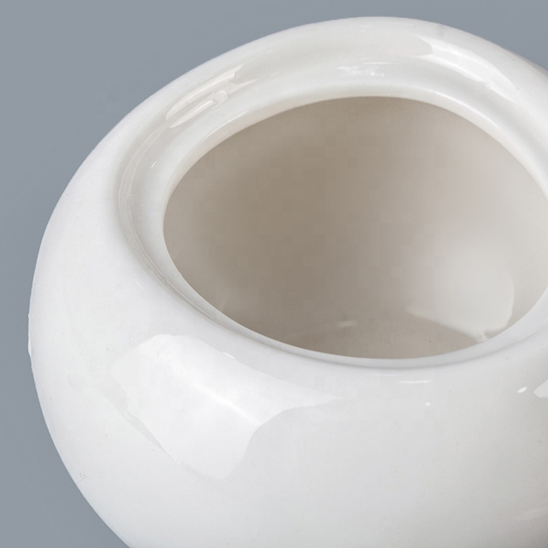 Most Popular White Tableware Table Accessories Sugar Bowl, Crockery Restaurant Ceramic Sugar Container Sugar Pot%