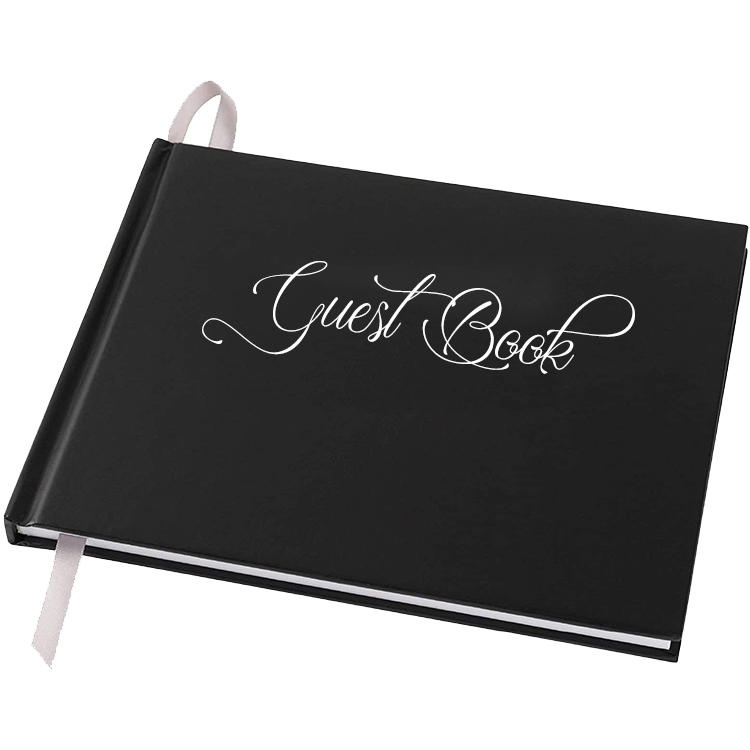 product-Hardcover Log Wedding Graduation Guest Book Foil Stamping Funeral Sign-in Registry Guestbook-2
