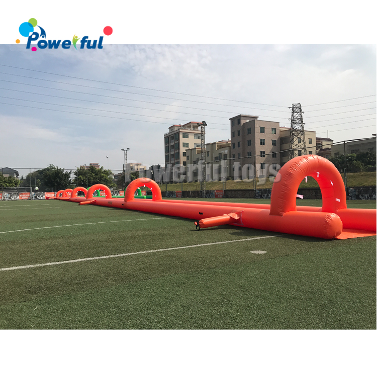 Summer custom slip n slide inflatable water slide single track slide