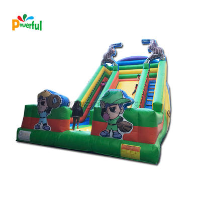 Dry inflatable slide for kids