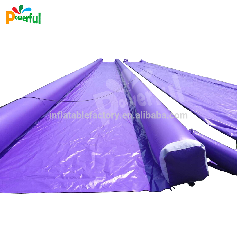 2015 new 200m long customized inflatable water slide, hot purple inflatable slide for adult