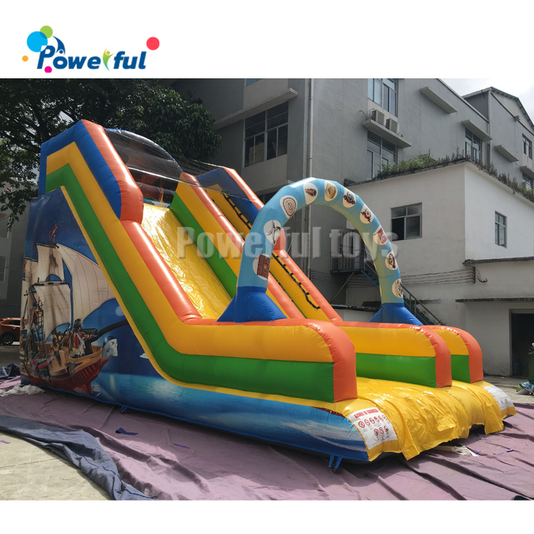 Kids outdoor playground inflatable bouncy house with slide