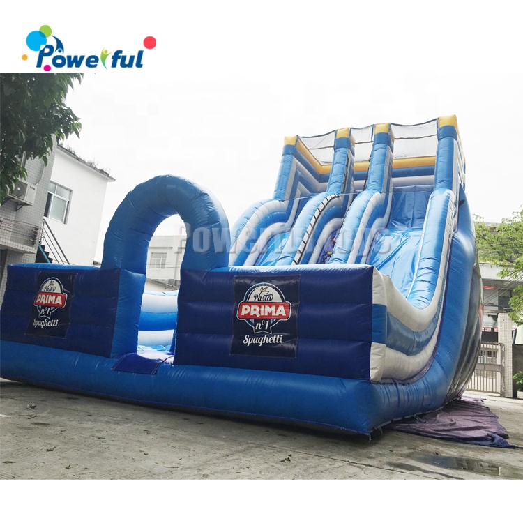 Kids outdoor playground inflatable bouncy house with slide