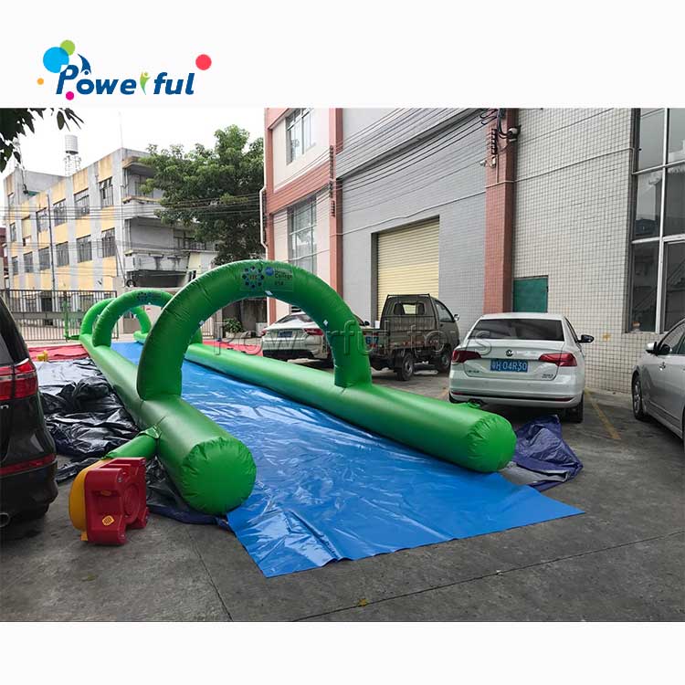 Customized outdoor pvc inflatable slip n water city slide