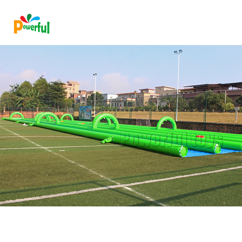 summer game giant inflatable slide the city,inflatable water slide,1000ft inflatable slip n slide