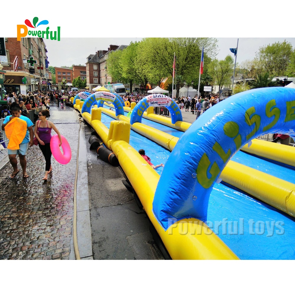 giant inflatable slide the city,inflatable water slide,1000ft inflatable slip n slide
