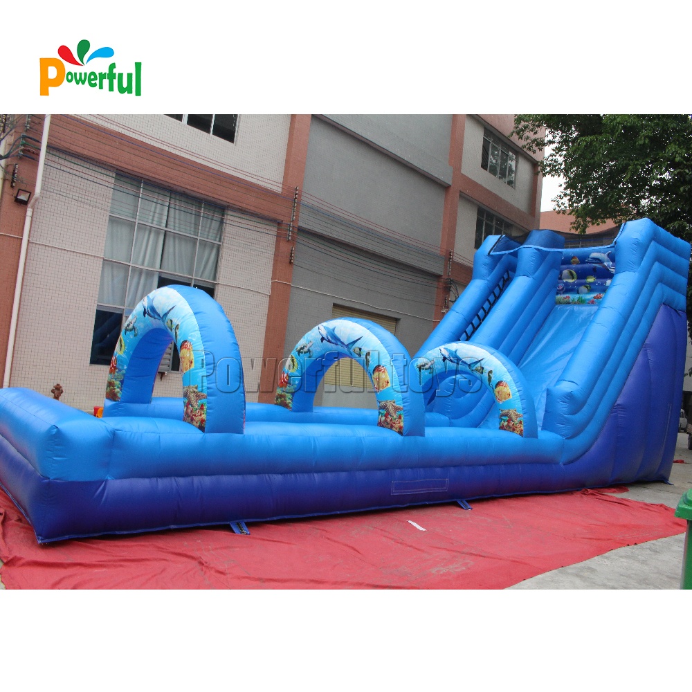 Outdoor safe water park bounce slide inflatable water slide