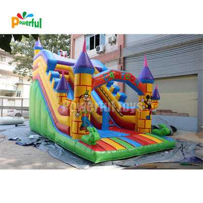 customized outdoor inflatable water slide,bouncer wet dry water park slide for sale