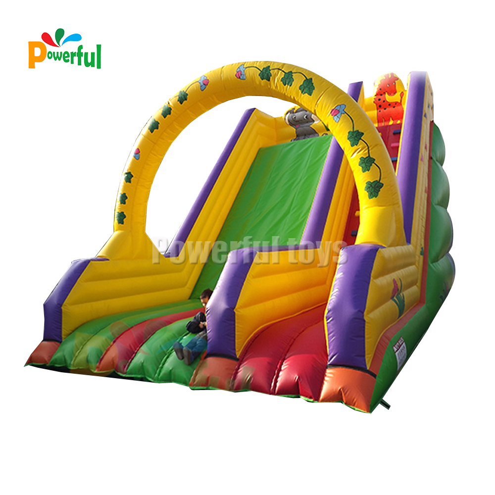 Beautiful Park Inflatable Fun City Inflatable Zoo Slide For Outdoor Playground