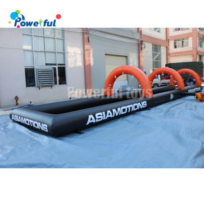 Customized size water park slip n slide inflatable water slide the city