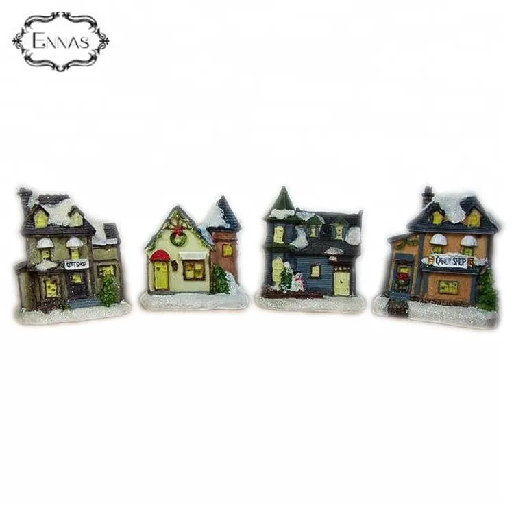 Decoration rural style hand made resin building house