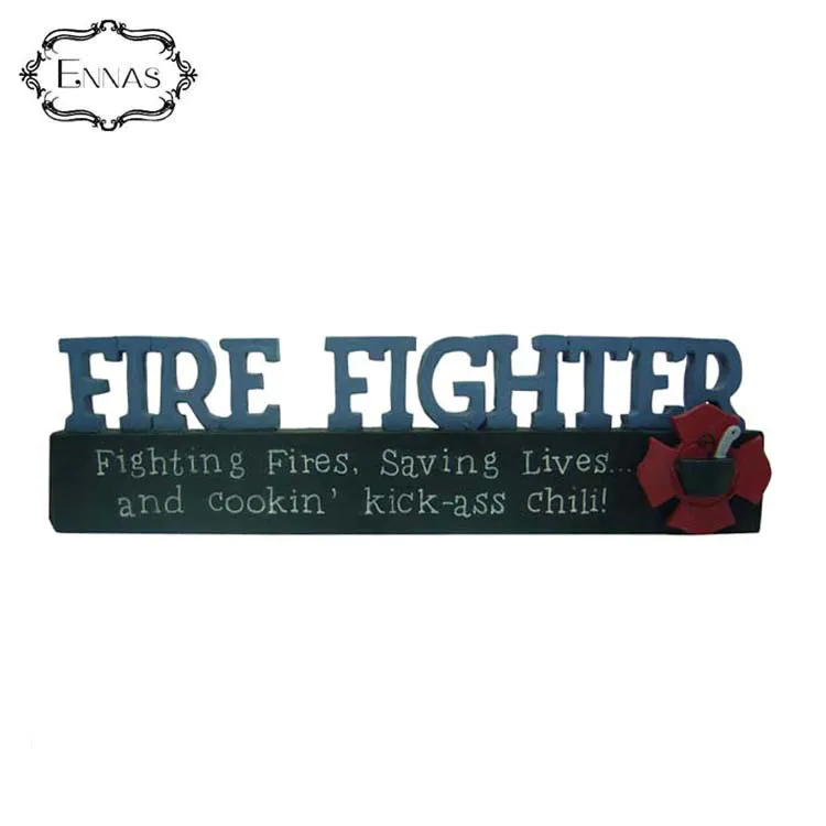 Fire Fighter Plaque Resin Handicraft for Firefighters as a Souvenir for Home Decoration Patches