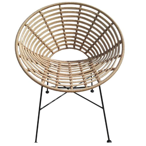 Outdoor egg beach wicker reclining deck round lounge rattan chair
