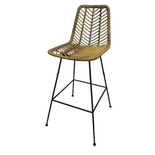 High bar outdoor furniture , seat patio balcony table rattan chair