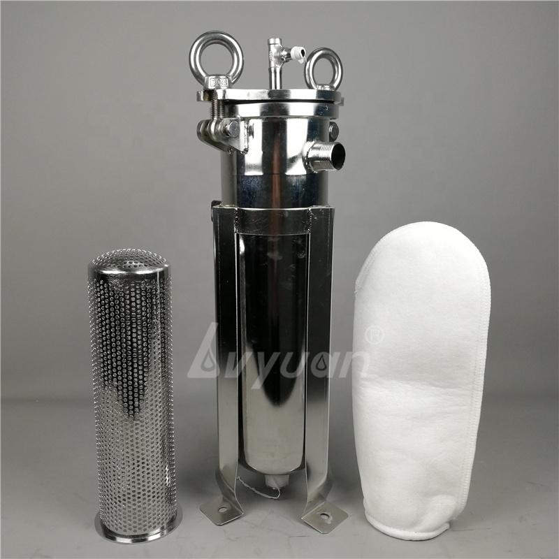 High pressure single stainless steel O ring filter ss bag filter housing with 1 micron oil bag filter PP/PE/Nylon/SS wire mesh