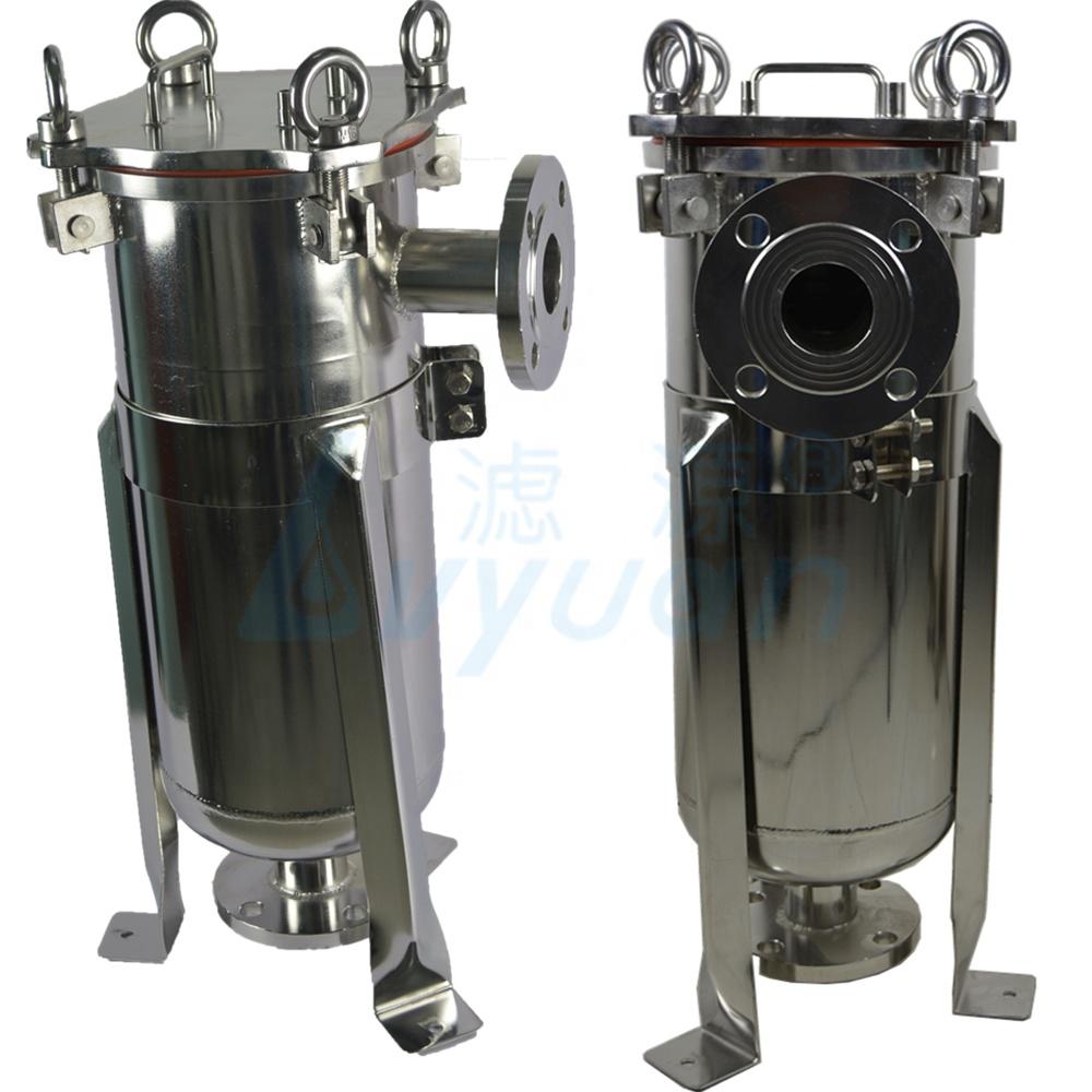 ss 304 316 single filter bag stainless steel filter strainer bag filter housing for industrial liquid filtration