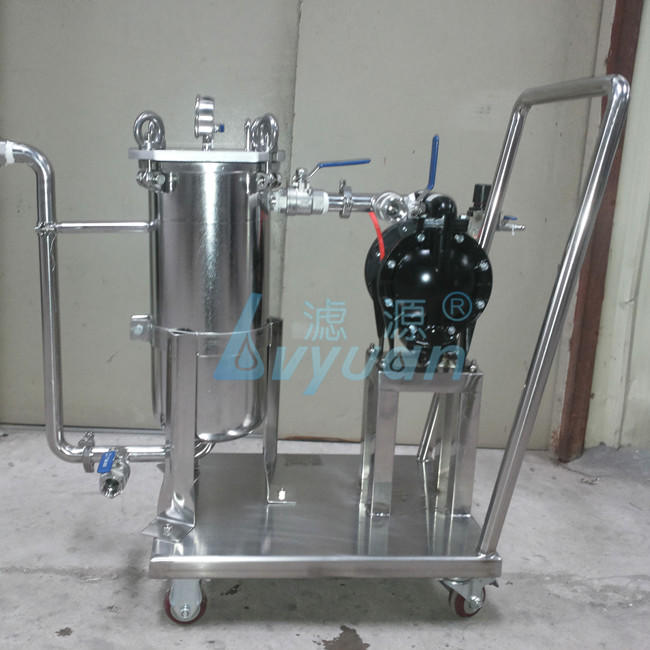 Guangdong portable mounted pump stainless steel 304/316L 5 stage filter housing treatment for cleaning machinery