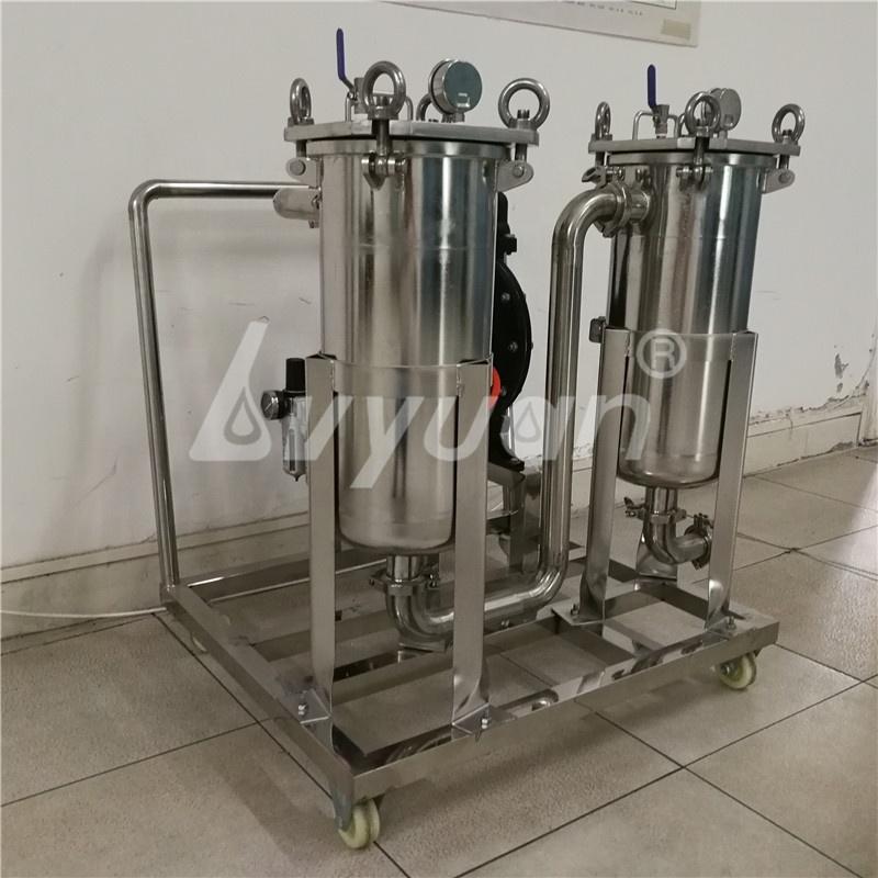 25/10/5/1 Micron 1/2/3 Stages Stainless Steel Tank Bag Filter Equipment with Booster Pump