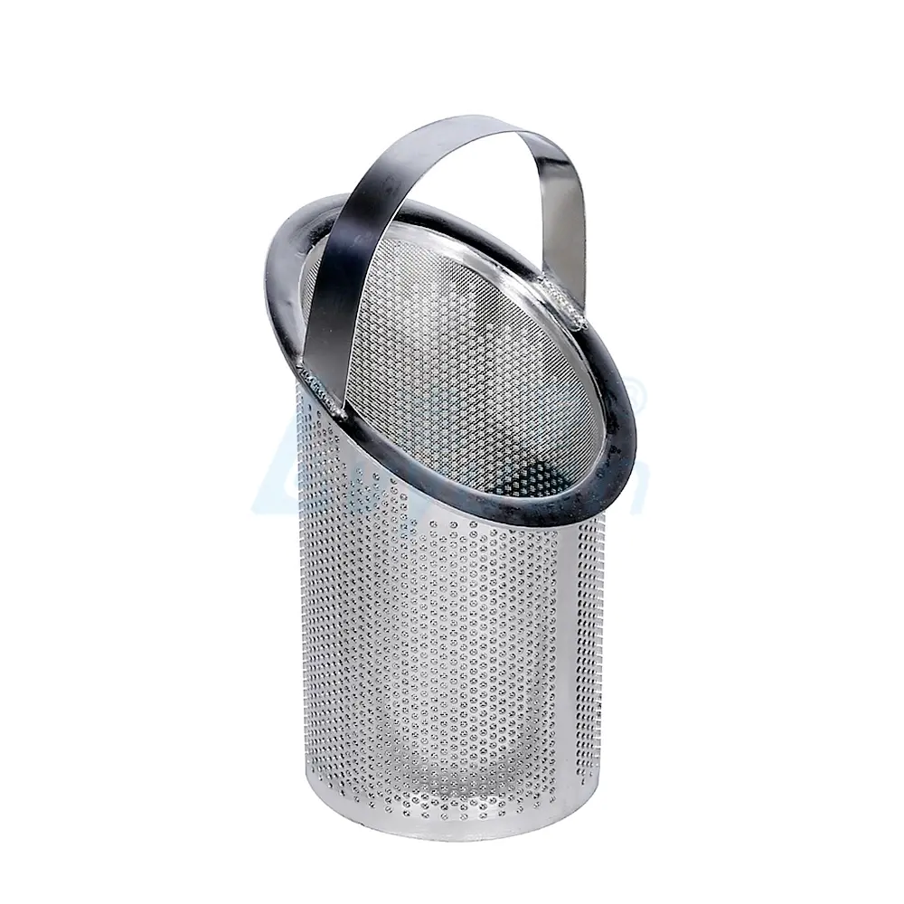 Basket strainer housing bag filter 304 316 stainless steel material for optional