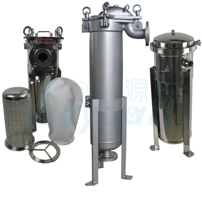 ss 304 316 single filter bag stainless steel filter strainer bag filter housing for industrial liquid filtration