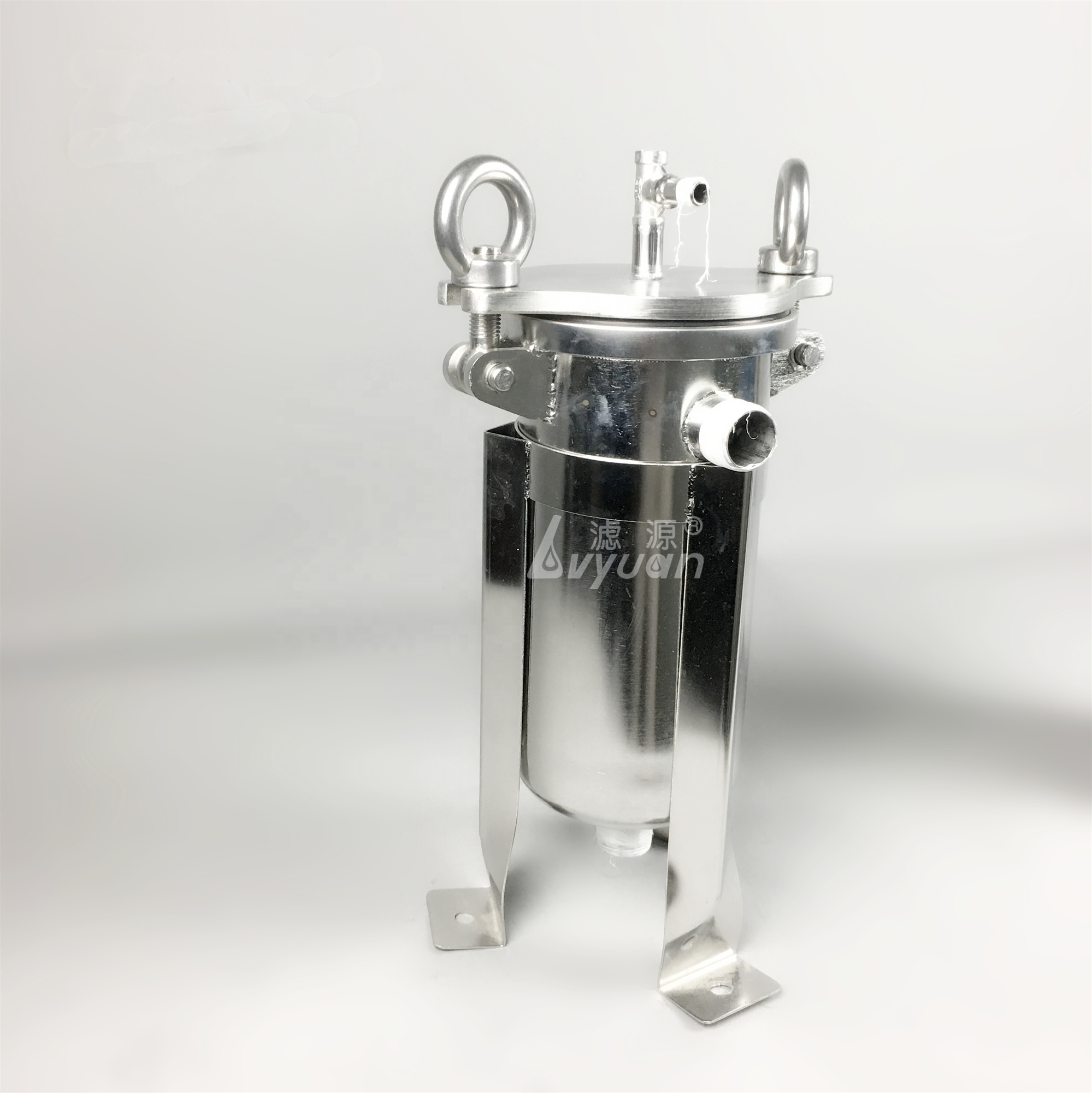 ss304 ss316 food grade water bag filter stainless steel bag filter housing for liquid filtration