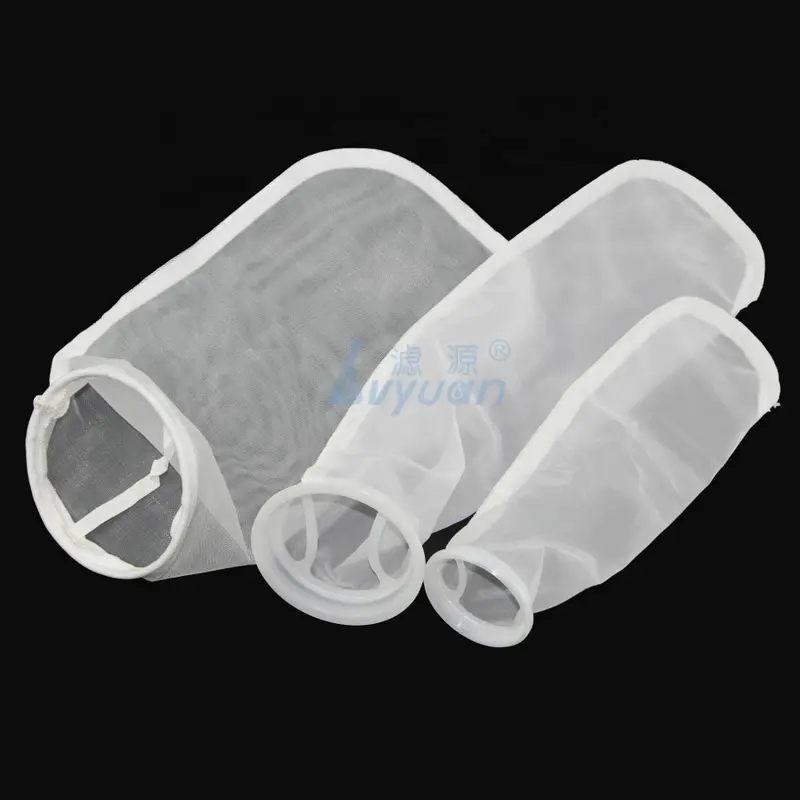 5 10 40 90 100 120 150 200 300 micron nylon micron mesh filter bag with NMO steel/plastic ring