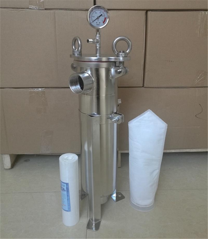 High filtration efficiency absolute rating 3 micron PP filter bag filter housing for coconut water milk oil filtration