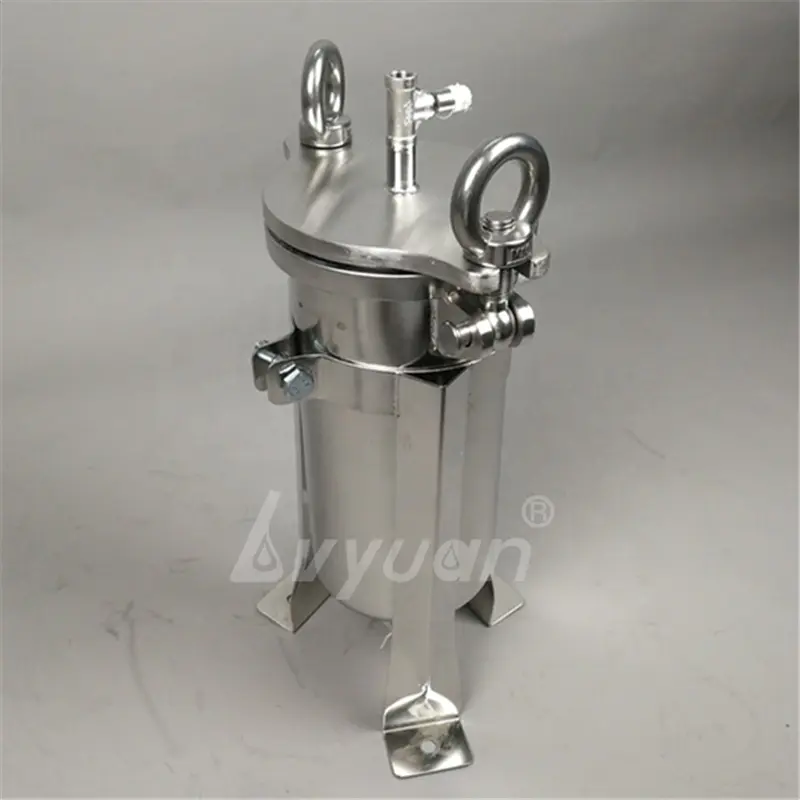 High pressure single stainless steel O ring filter ss bag filter housing with 1 micron oil bag filter PP/PE/Nylon/SS wire mesh
