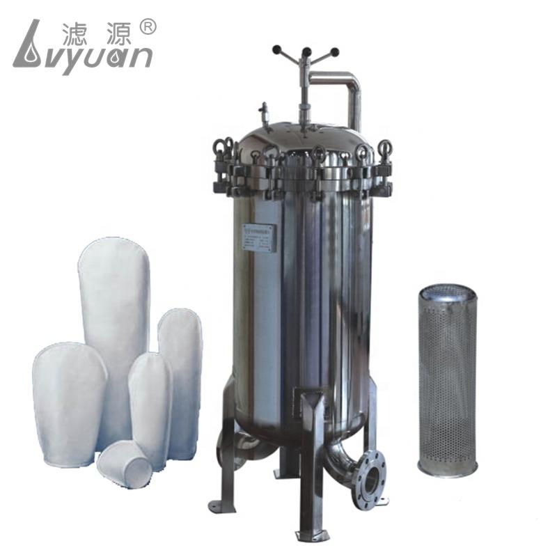 Manufacturer Industrial Bag type Water Filtration Purification Equipment Sanitary SS Bag Filter Housing