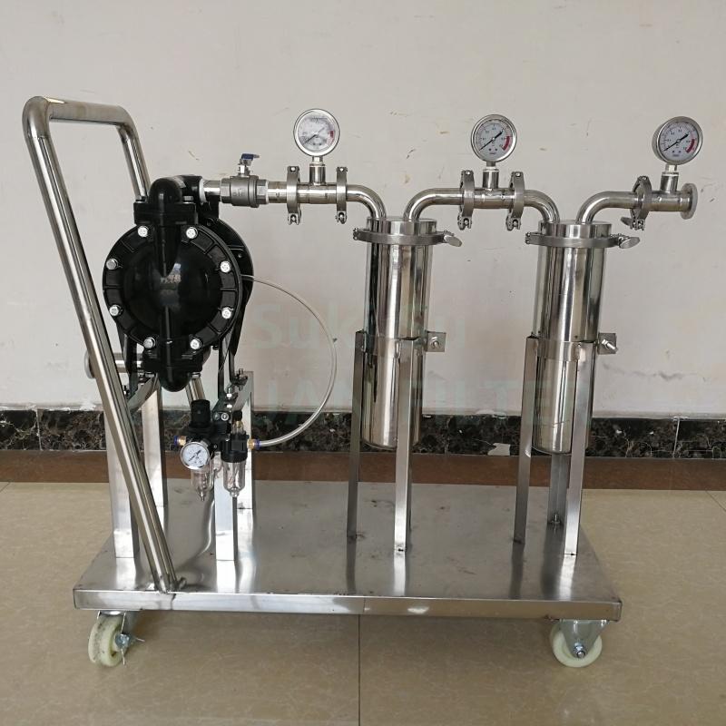 Custom Beverage filtration Stainless steel Multi bag Cartridge filtro wine and beer filtering equipment filter machine for wine