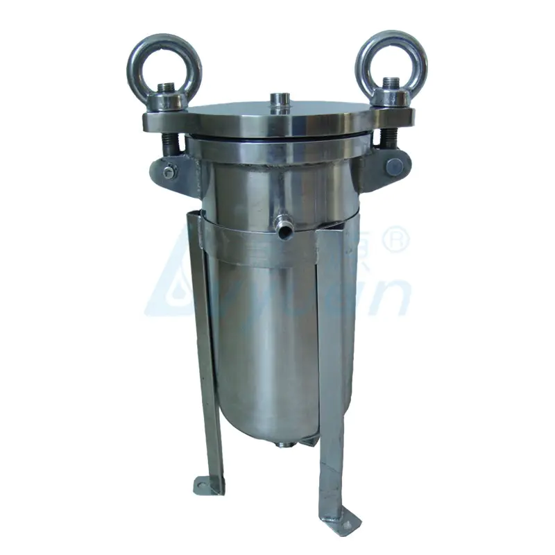 industrial liquid filtration ss single bag filter housing /stainless steel bag filter