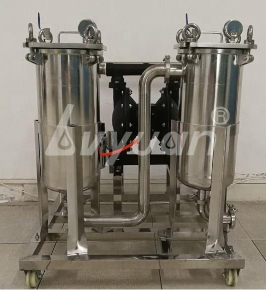 High Flow Food Grade SUS304/316L Stainless Steel filter bag housing for water liquid/juice/beer/wine/milk purifying