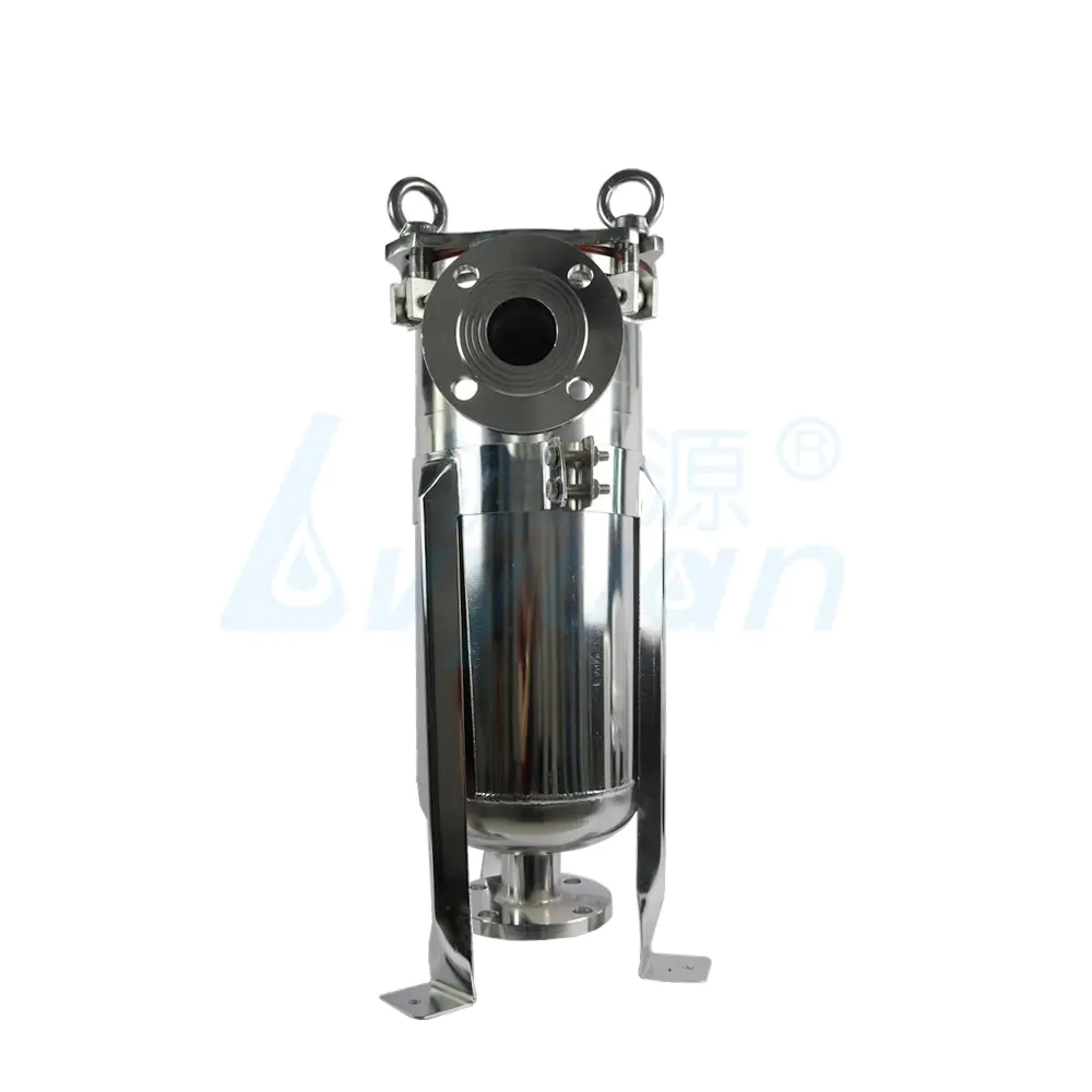 SUS304 316 100psi Single Bag Filter Housing Stainless Steel Water Filter single-bag