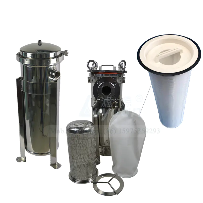 High quality liquid filtration filter stainless steel SS304 316L industrial pp bag filter housing for industrial oily water
