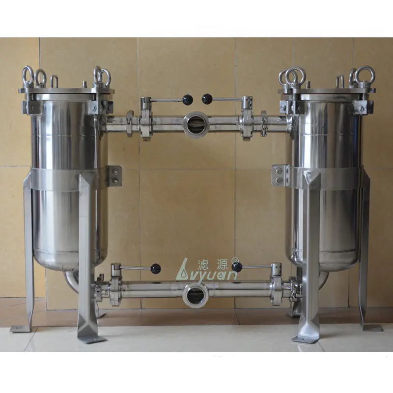 Industrial oil & liquid filtration 180x320 specification single PP bag filter SS 304 316L bag filter housing for water treatment