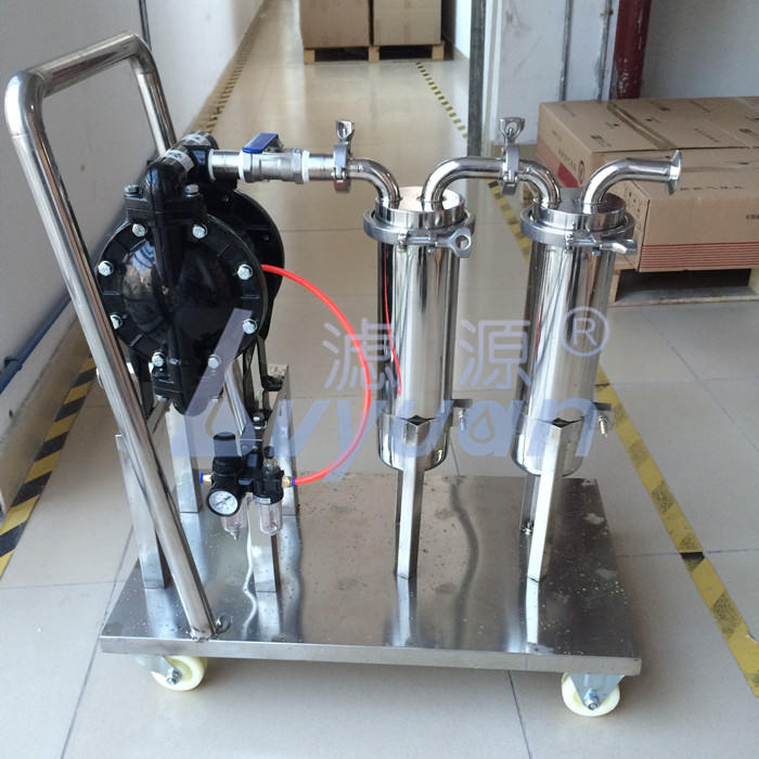 Large capacity bag filter SS 304 316L stainless steel oil filtering machine with microns PP PE Nylon bag filter elements