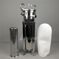 SS304/316 Stainless steel single bag filter for water treatment filter housing