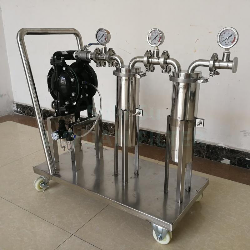 Customized SS Commercial Industrial Beer filtration system Stainless steel wine filter equipment liquid filtering machine