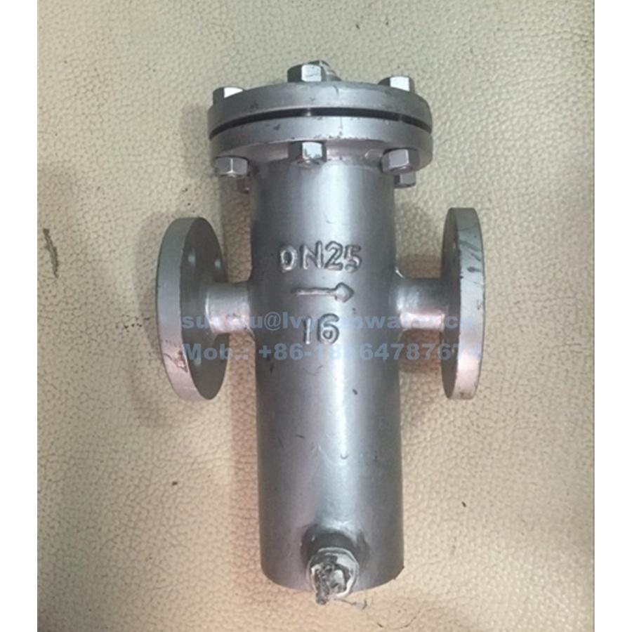 Factory price DN20/32/50/65/80/100/100/125/150/200 SS Flanged Single Dual Duplex basket filter Strainer housing