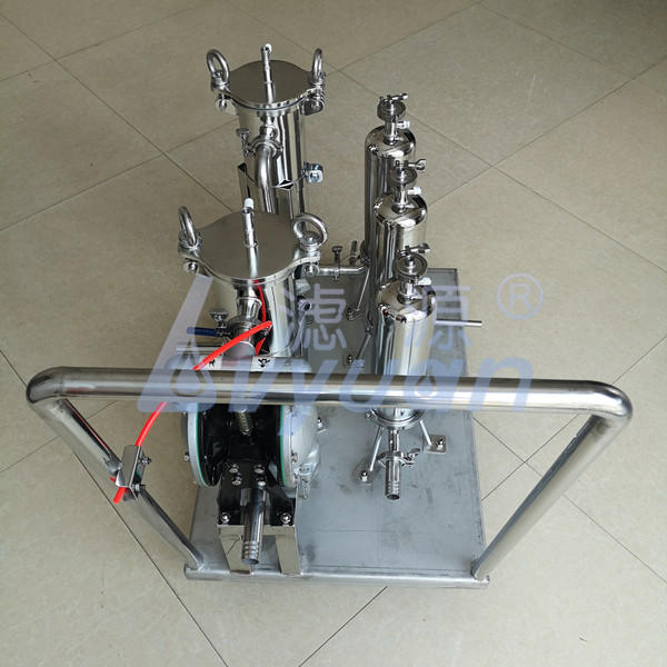 Large capacity bag filter SS 304 316L stainless steel oil filtering machine with microns PP PE Nylon bag filter elements