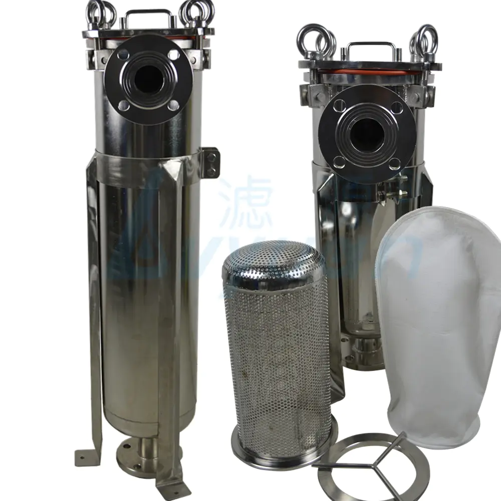 water filter cartridge housing industrial juice filter stainless steel 304 316 316L for food and beverage filtration