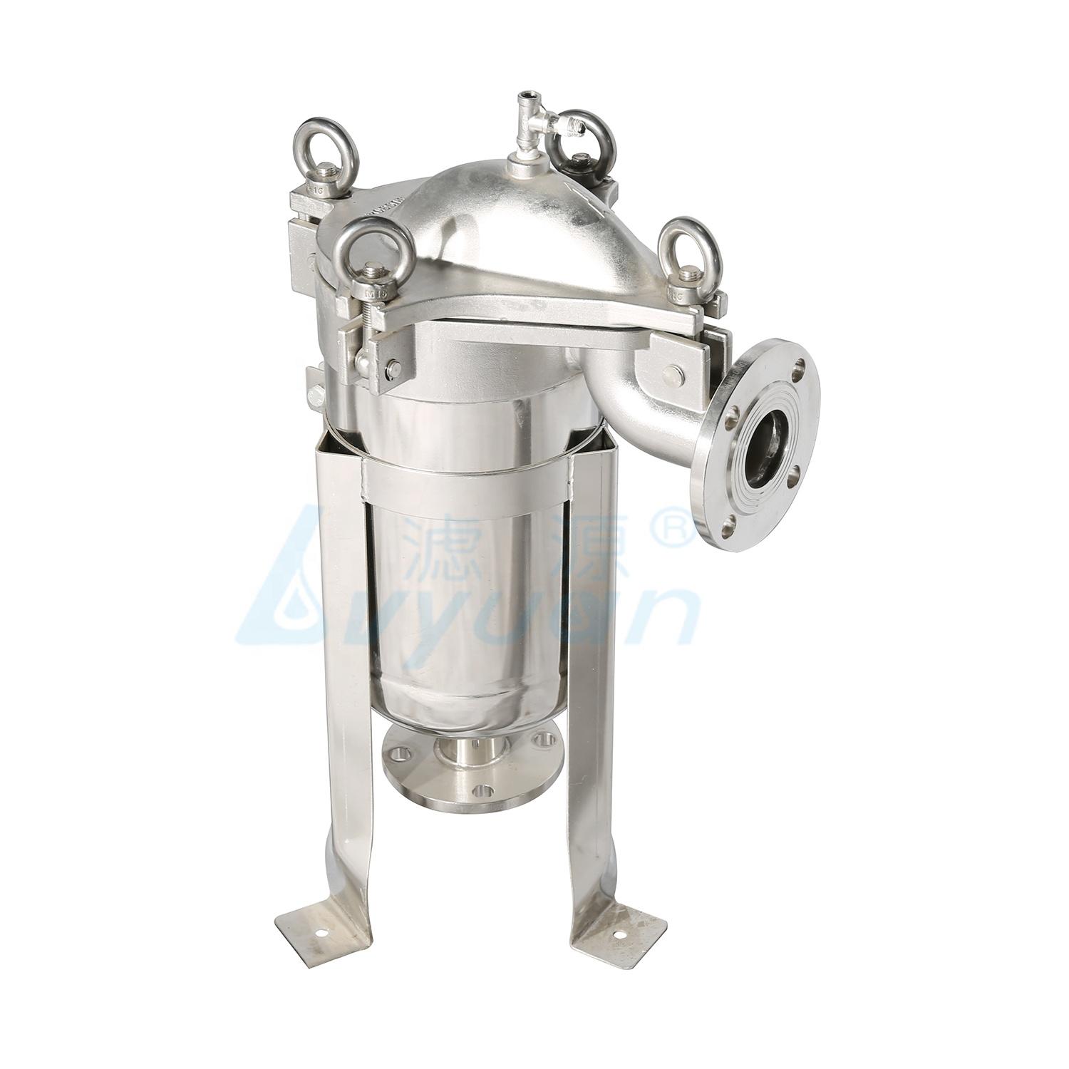 stainless steel liquid ss304 bag filter/bag filter housing filter bag size 2 for water filtration