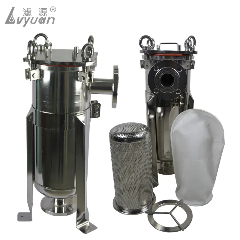High Pressure SS 316 304 Stainless steel Bag Filter Tank housing for food and beverage