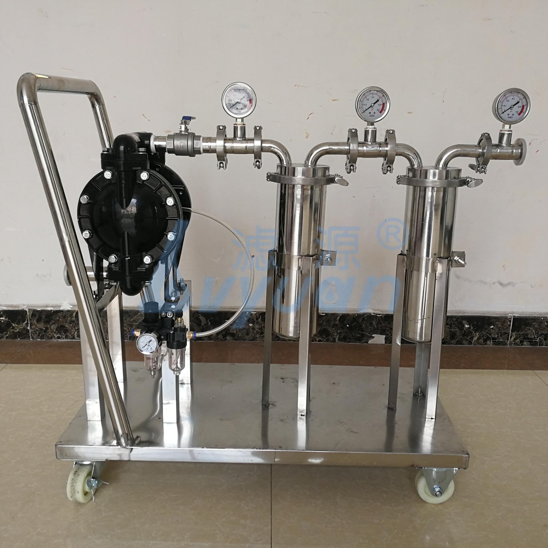 Customization industrial filtration price Stainless Steel SS bag filter housing factory with pump system