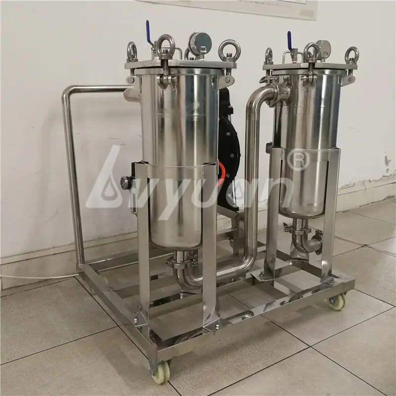 Customization industrial filtration price Stainless Steel SS bag filter housing factory with pump system