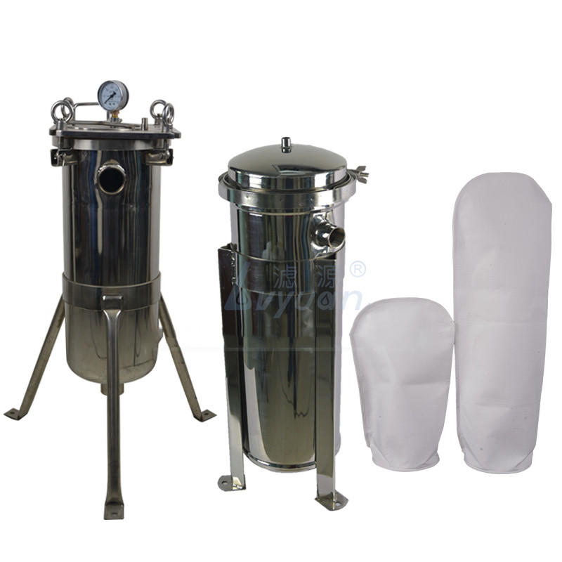 Toploading high pressure vertical standing type stainless steel bag cartridge filter type water filter housing for liquid/oil