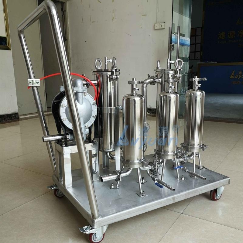 China Factory Custom Dual Triple Stages Stainless Steel beer housing bag filter for wine filtering machine