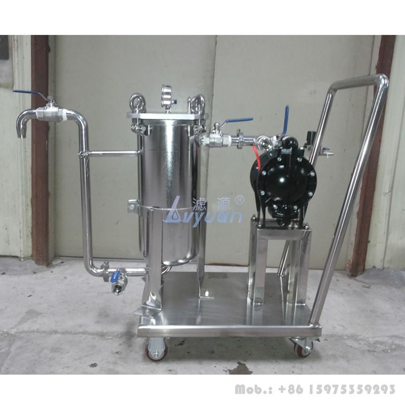 Top entry 2 inch stainless steel SS 304 316L washable PP bag filter duplex bag water filter system for water treatment plant