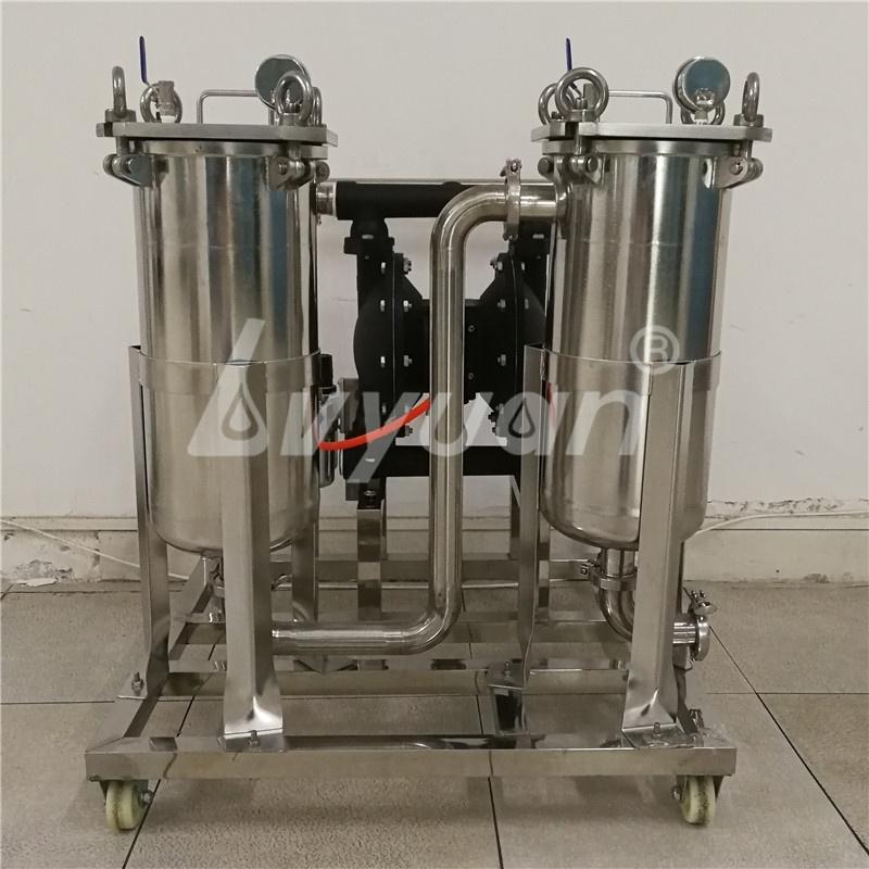 Movable Stainless steel water/Liquid/oil/wine/beer/honey bag Filter Machine with 1/2/3/4/5 stage Purification